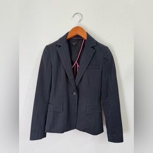 Elie Tahari Designer Dark Gray Charcoal Blazer Jacket Women’s Size Small